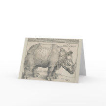 Rhinoceros Woodcut by Albrecht Durer