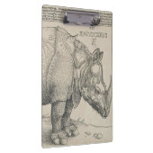 Rhinoceros Woodcut by Albrecht Durer Klembord (Rechts)