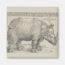 Rhinoceros Woodcut by Albrecht Durer