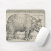 Rhinoceros Woodcut by Albrecht Durer Muismat (Met muis)