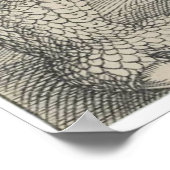 Rhinoceros Woodcut by Albrecht Durer Poster (Hoek)