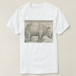 Rhinoceros Woodcut by Albrecht Durer T-shirt