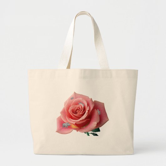 Rhinocerose Grote Tote Bag (Voorkant)