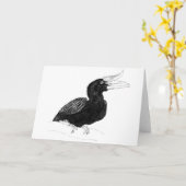 Rhinocerous Hornbill van Odin Kaart (Gele Bloem)
