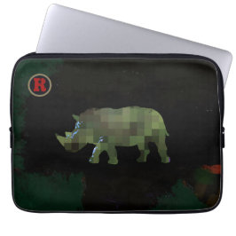 rhinodierkunst laptop sleeve