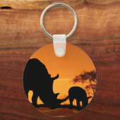 rhinofamilie sleutelhanger (Voorkant)
