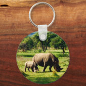rhinofamilie sleutelhanger (Voorkant)
