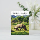 rhinogroeten briefkaart (Staand voorkant)