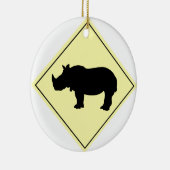 Rhinokruising Keramisch Ornament (Rechts)