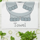 Rhinoontwerp Theedoek (Gevouwen)