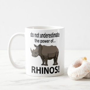 Rhinos Animal Funny Rhinos Koffiemok