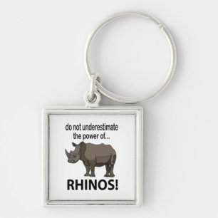 Rhinos Animal Funny Rhinos Sleutelhanger