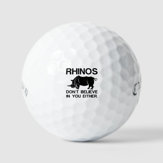 Rhinos Dont Believe Golfballen (Voorkant)