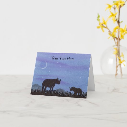 Rhinos Kaart (Gele Bloem)