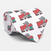 Rhinos Rock My World Stropdas (Opgerold)