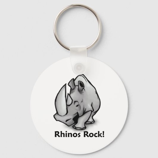 Rhinos Rock. Sleutelhanger (Voorkant)