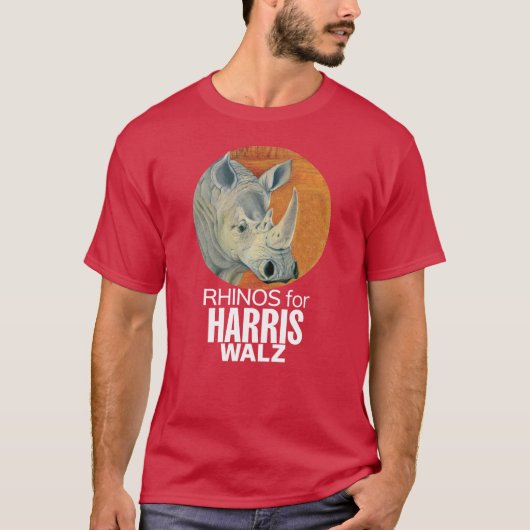 RHINOS voor HARRIS/WALZ T-shirt (Voorkant)