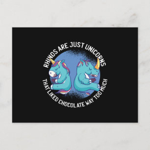 Rhinos zijn maar eenhoorns briefkaart