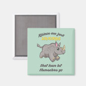 Rhinos zijn Unicorns Magneet (Voorkant / Achterkant)