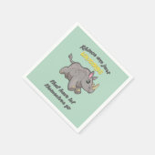 Rhinos zijn Unicorns Servet (Hoek)