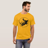Rhinosilhouetontwerp T-shirt (Voorkant volledig)
