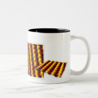 RHK-technologie - Afbeelding nov. 2007 van de maan Tweekleurige Koffiemok