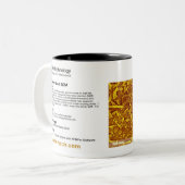 RHK-technologie - Afbeelding okt. 2008 van de maan Tweekleurige Koffiemok (Voorkant links)