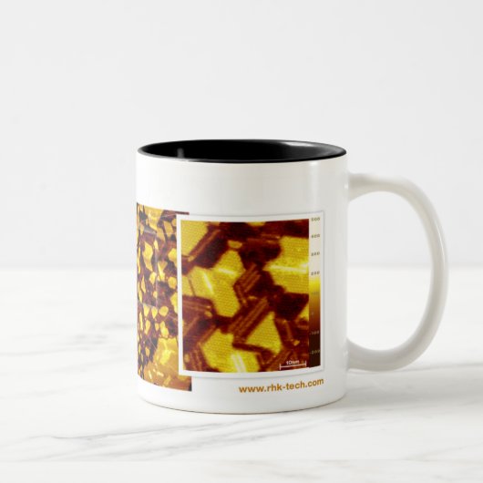 RHK-technologie - jan. 2008 Afbeelding van de maan Tweekleurige Koffiemok (Rechts)