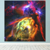 Rho Ophiuchi Cloud Complex - James Webb NIRCam Canvas Afdruk (Insitu (Houten vloer))