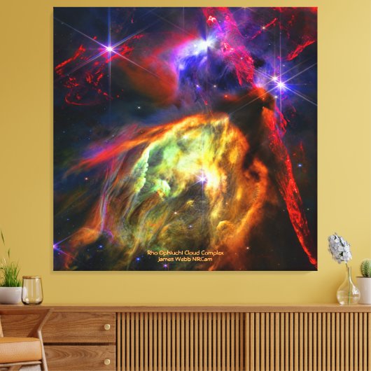 Rho Ophiuchi Cloud Complex - James Webb NIRCam Canvas Afdruk (Insitu (Woonkamer))