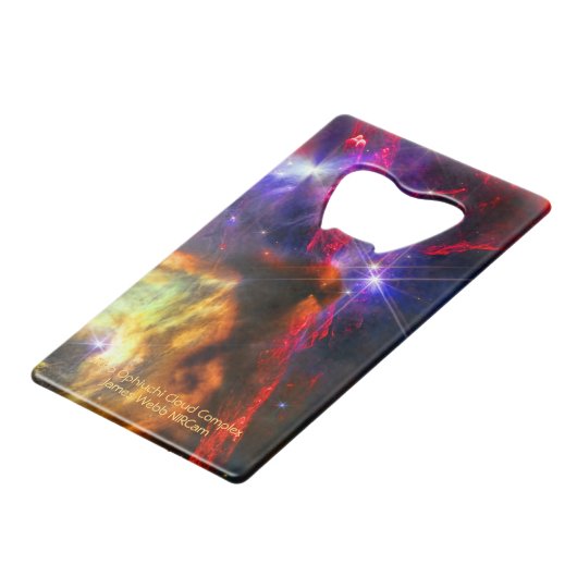 Rho Ophiuchi Cloud Complex - James Webb NIRCam Creditkaart Flessenopener (Achterkant Gekanteld)