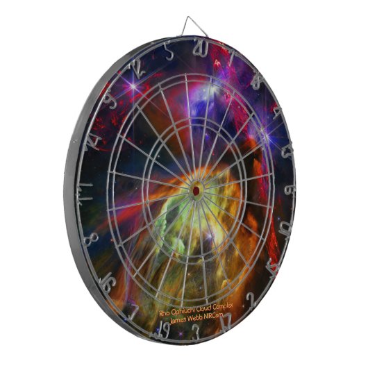 Rho Ophiuchi Cloud Complex - James Webb NIRCam Dartbord (Voorkant Links)