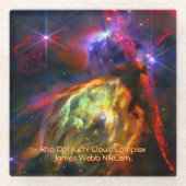 Rho Ophiuchi Cloud Complex - James Webb NIRCam Glazen Onderzetter (Voorkant)