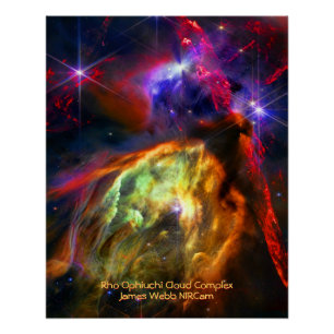 Rho Ophiuchi Cloud Complex - James Webb NIRCam Perfect Poster
