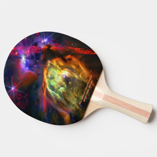 Rho Ophiuchi Cloud Complex - James Webb NIRCam Tafeltennisbatje (Zijkant)