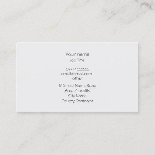 Rho Ophiuchi Cloud Complex - James Webb NIRCam Visitekaartje (Achterkant)