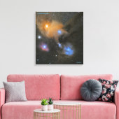 Rho Ophiuchi cloudcomplex Canvas afdrukken (Insitu (Woonkamer))