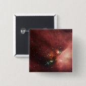 Rho Ophiuchi nebula 2 Vierkante Button 5,1 Cm (Voorkant /achterkant)