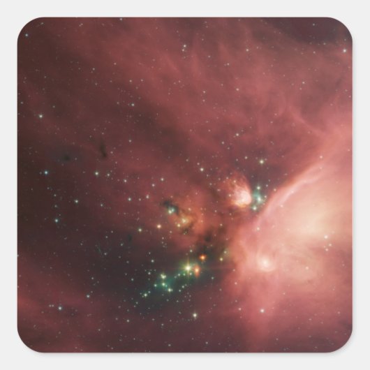 Rho Ophiuchi nebula 2 Vierkante Sticker (Voorkant)