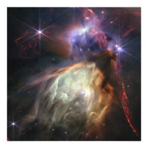 Rho Ophiuchi (NIRCam Afbeelding) James Webb Foto Afdruk