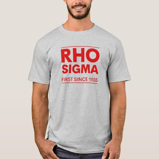 RHO SIGMA Eerste sinds 1935 T-shirt (Voorkant)