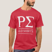 Rho Sigma Rode Shirten T-shirt (Voorkant)