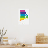 rhode insulaire regenboog poster (Keuken)