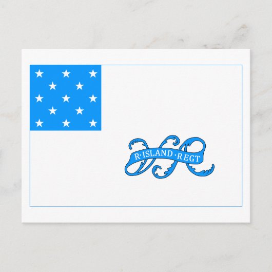Rhode Island 1st Regiment Briefkaart (Voorkant)