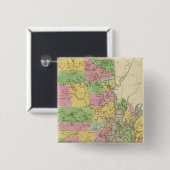 Rhode Island 3 Vierkante Button 5,1 Cm (Voorkant /achterkant)