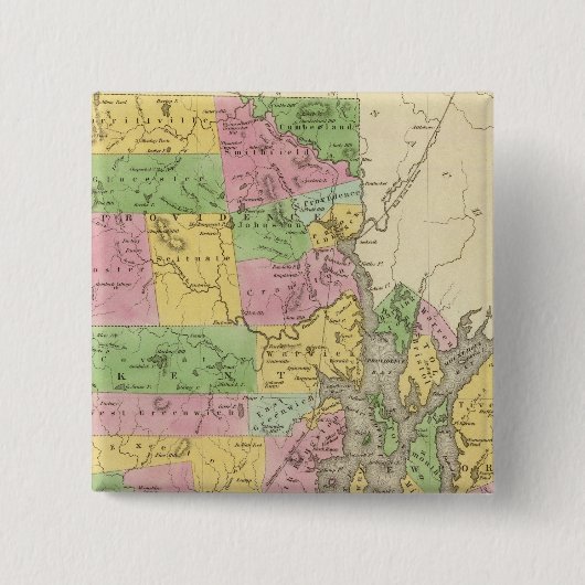 Rhode Island 3 Vierkante Button 5,1 Cm (Voorkant)