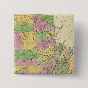 Rhode Island 3 Vierkante Button 5,1 Cm