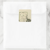 Rhode Island 6 Vierkante Sticker (Tas)