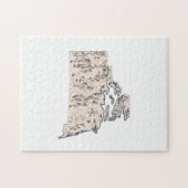 Rhode Island Afbeelding Map Legpuzzel (Horizontaal)