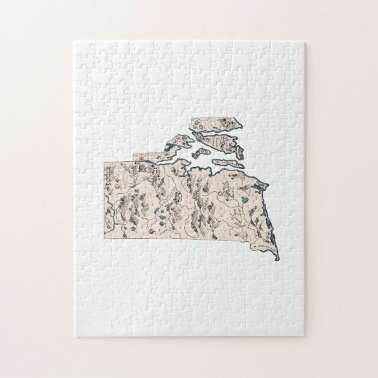 Rhode Island  Afbeelding Map Legpuzzel (Verticaal)